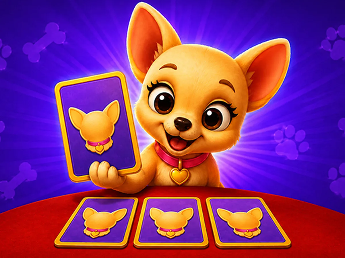 Mischievous Pairs publisher cover with a dog and matching animal cards