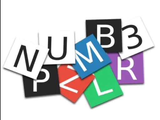 Number Slide cover with colorful letter and number tiles on a light background.